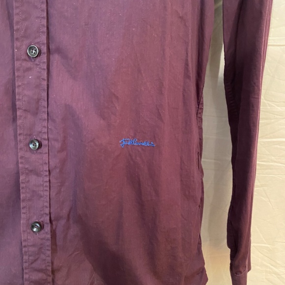 ROBERTO CAVALLI JUST CAVALLI Men’s Purple Button Down Shirt Sz M or 50 eur - Picture 4 of 9